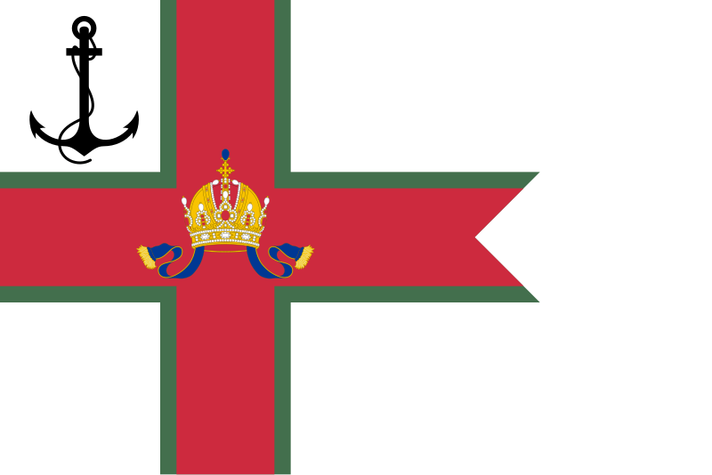 File:Pennant of the Rear Commodore of the Imperial and Royal Yacht Squadron (Transleithania).svg