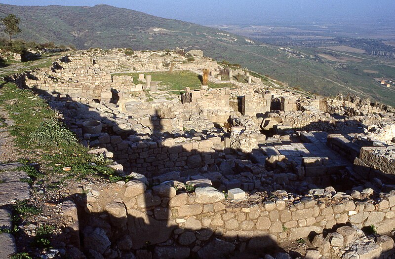 File:Pergamon City excavations south of acropolis from W (1991).jpg