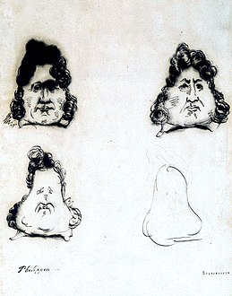 Berquet, “Les Favoris de La Poire,” La Caricature, 21 March 1833.