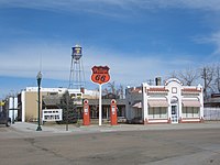 Phillips 66 station, Bassett, Nebraska, USA.jpg