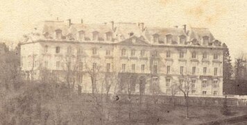 Photographie du Château-Neuf, vers 1860.