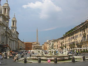 Rome's Piazza Navona. Piazza Navona w Rime.JPG
