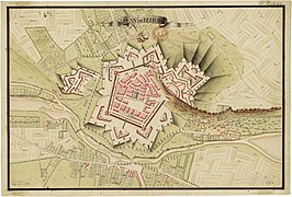 Plan de Belfort en 1780.