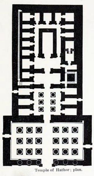 Plan of Hathor Temple