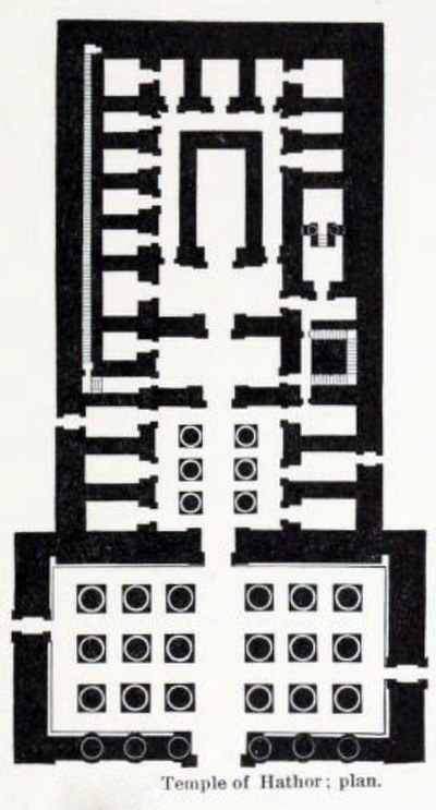 Plan of Hathor Temple