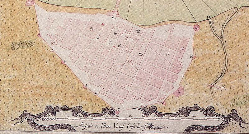 Archivo:Plano de la Ciudad de Veracruz de 1777 - Veracruz, Veracruz. México.jpg