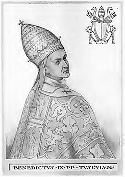 Papa Benedict al IX-lea Ilustrație.jpg