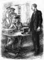 Illustration from "Punch" Magazine, October 28th, 1914.The Recruit here portrayed, being most anxious to get into Kitchener's Army, is determined to accommodate himself to any conditions as they arise.Officer (filling in form). "What's your religion?"Zealous Recruit. "Well, what are you short of?"