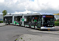 Qbuzz bus 3492 van het type Hess lighTram te Groningen.