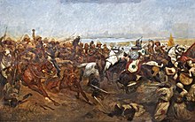 The charge of the 21st Lancers in the Battle of Omdurman, 2 September 1898 RCWoodvilleJr 21Lancers Omdurman.jpg