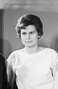 English: Pilot-cosmonaut Valentina Tereshkova Русский: Летчик-космонавт Валентина Терешкова