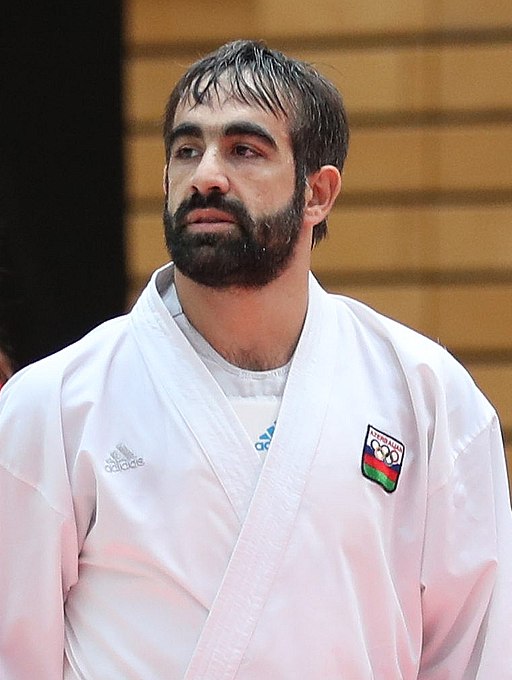 Rafael Aghayev at the K1PL Berlin 2018-09-16 Male Kumite –75 kg