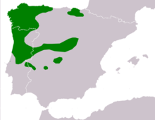 Rana iberica range Map.png