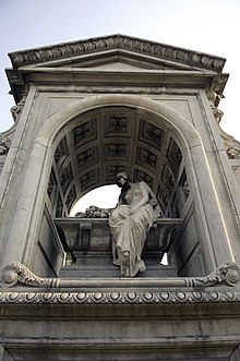 Barrel vault in a mausoleum at the Recoleta Cemetery, Buenos Aires, Argentina Recoleta Cemetery - Mausoleums 37.jpg