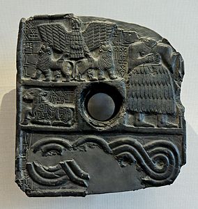 Relief votiv al lui Dudu, preot din Ningirsu, in zilele regelui Entemena de Lagash.