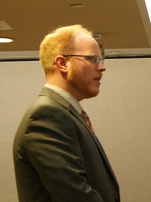 Rep. Dorholt listening to East Central union members (cropped).jpg