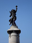 Sculpture d'un ange de la paix (Détail de la Wilhelminafontein, Rotterdam).