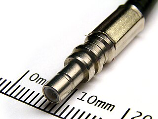 <span class="mw-page-title-main">SMB connector</span> Coaxial RF connector