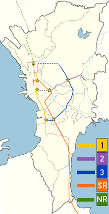 旧ラインカラーを使用した路線図