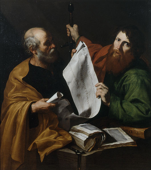 Saint Peter and Saint Paul, ca. 1616, oil on canvas, 126 x 112 cm., Musée des Beaux-Arts de Strasbourg