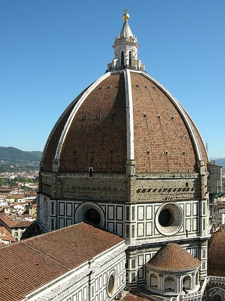 The dome of Florence Cathedral (the Basilica di Santa Maria del Fiore)