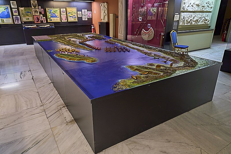 File:Scale model of the Battle of Salamis at Athens War Museum on November 22, 2022.jpg