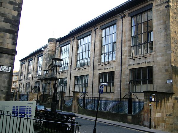 The Glasgow School of Art by Charles Rennie Mackintosh (1896–99)