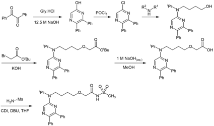 Synthesis of Selexipag Selexipag synthesis.png