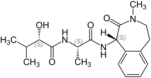 Strukturformel för semagacestat