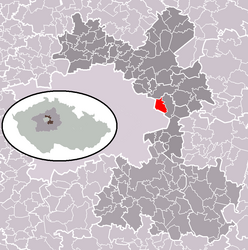 Šestajovice – Mappa