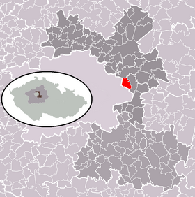 Localisation de Šestajovice