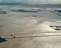 The Severn Bridges crossing near the mouth of the River Severn