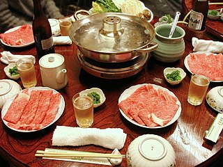 <i>Shabu-shabu</i> Japanese hotpot dish