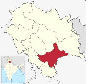 Kart over Shimla
