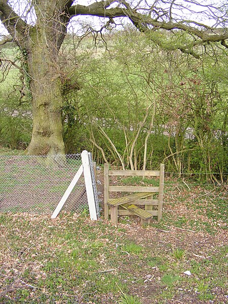 File:Silte of the footpath to Wenhaston Crossing - geograph.org.uk - 3437863.jpg