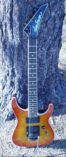 This is a 1987 Soloist archtop. This was made with Brazilian rosewood fretboard, mahogany body and a flamed maple top. It was finished with nitrocellulose lacquer. Solois1987.jpg