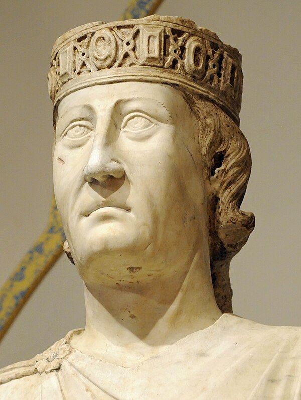 Head from portrait statue [fr; it; nl] by Arnolfo di Cambio, c. 1277