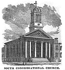 Iglesia Congregacional, Boston, 1828.