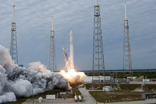 The SpaceX CRS-2 Falcon 9 launching on March 1, 2013