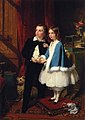 James SantLord Almeric Athelstan Spencer-Churchill and Lady Clementina Spencer-Churchill, the Children of George Spencer-Churchill, 6th Duke of Marlborough (1877)