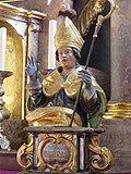 Halbfigur des heiligen Korbinian