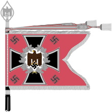 Troops standard in corps color Standarte Panzertruppe.svg