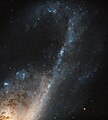 Detail of a region of extremely rapid star formation in this "starburst galaxy".[11]
