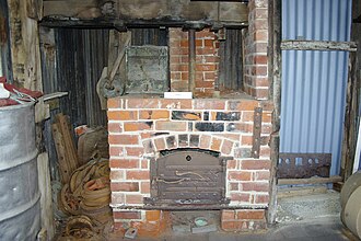 Steam box oven at historic Axel Stenross slipway, Port Lincoln, South Australia Steambox2 800.jpg