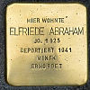 Stumbling Stone Herderstrasse 11 Abraham Elfriede