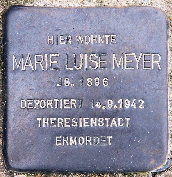 File:Stolperstein Straße zum Löwen 19 (Wanns) Marie Luise Meyer.jpg