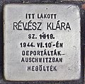 Stumbling block for Klara Revesz (Nagykőrös) .jpg