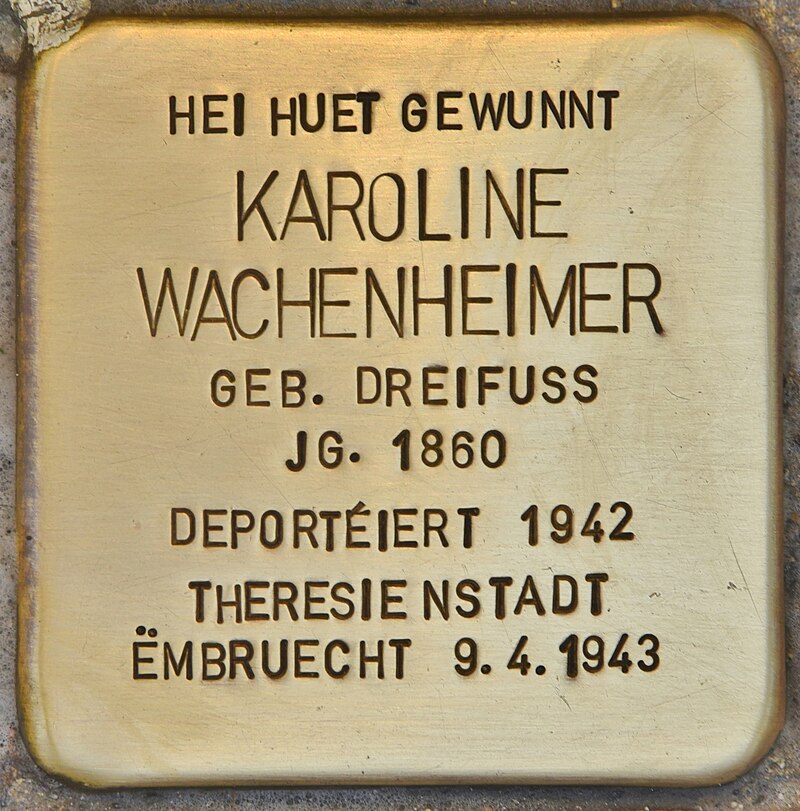 Stolperstein für Karoline Wachenheimer (Esch-sur-Alzette).jpg