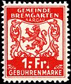 1940, 1Fr unused (№ 25)