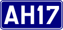 Aziatisch Highway 17-schild